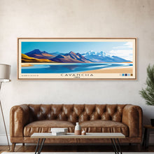 Cargar imagen en el visor de la galería, Cavancha, Chile Panoramic Print, Vacation Gift, Chile Wall Art, Beach Painting, Beach Decor, Large Wall Art, Wood Frame Art
