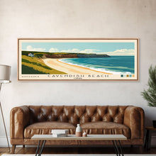 Cargar imagen en el visor de la galería, Cavendish Beach, Canada Panoramic Beach Print, Vacation Gift, Canada Wall Art, Framed Canvas Print, Framed Beach Painting
