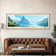 Cargar imagen en el visor de la galería, Cerro Azul, Peru Panoramic Print, Vacation Gift, Peru Wall Art, Beach Painting, Beach Decor, Large Wall Art, Wood Frame Art
