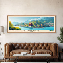 Cargar imagen en el visor de la galería, Changdao, China Panoramic Print, Vacation Gift, China Wall Art, Vacation Wall Art, Vacatation Memories, Beach Decor, Beach Or Lakehouse Art
