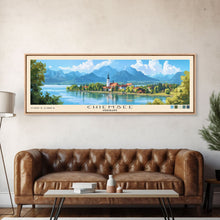 Cargar imagen en el visor de la galería, Chiemsee, Germany Panoramic Print, Vacation Gift, Germany Wall Art, Beach Painting, Beach Decor, Beach Or Lakehouse Art
