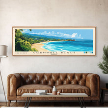 Cargar imagen en el visor de la galería, Cornwall Beach, Jamaica Panoramic Beach Print, Vacation Gift, Jamaica Wall Art, Beach Painting, Beach Decor, Beach Painting
