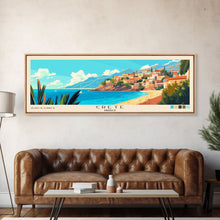 Load image into Gallery viewer, Crete, Greece Panoramic Print, Vacation Gift, Greece Wall Art, Vacation Wall Art, Vacatation Memories, Beach Decor, Beach Or Lakehouse Art
