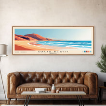 Load image into Gallery viewer, Dalia Beach, Morocco Panoramic Beach Print, Vacation Gift, Morocco Wall Art, Beach Painting, Beach Decor, Beach Painting
