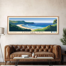 Load image into Gallery viewer, Eastern Cape, Coffee Bay Panoramic Beach Print, Vacation Gift, Coffee Bay Wall Art, Beach Painting, Beach Decor, Beach Painting
