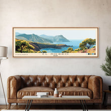 Load image into Gallery viewer, El Hierro, Spain Panoramic Print, Vacation Gift, Spain Wall Art, Beach Painting, Beach Decor, Beach Or Lakehouse Art
