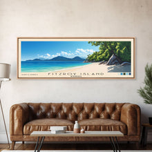 Cargar imagen en el visor de la galería, Fitzroy Island, Australia Panoramic Print, Vacation Gift, Australia Wall Art, Beach Painting, Beach Decor, Beach Or Lakehouse Art
