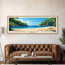 Carregar imagem no visualizador da galeria, Gertak Sanggul Beach, Malasyia Panoramic Print, Vacation Gift, Malasyia Wall Art, Vacation Wall Art, Vacatation Memories, Beach Decor, Beach Or Lakehouse Art
