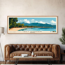 Carregar imagem no visualizador da galeria, Gili Asahan, Indonesia Panoramic Print, Vacation Gift, Indonesia Wall Art, Vacation Wall Art, Vacatation Memories, Beach Decor, Beach Or Lakehouse Art
