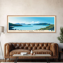 Cargar imagen en el visor de la galería, Hamilton Island, Australia Panoramic Beach Print, Vacation Gift, Australia Wall Art, Beach Painting, Beach Decor, Beach Painting
