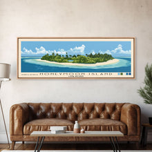 Load image into Gallery viewer, Honeymoon Island, Cook Islands Panoramic Print, Vacation Gift, Cook Islands Wall Art, Vacation Wall Art, Vacatation Memories, Beach Decor, Beach Or Lakehouse Art

