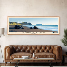 Load image into Gallery viewer, Sandvik Beach, Iceland Panoramic Print, Vacation Gift, Iceland Wall Art, Vacation Wall Art, Vacatation Memories, Beach Decor, Beach Or Lakehouse Art
