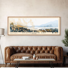 Load image into Gallery viewer, Achmelvich Bay, Scotland Watercolor Print, Vacation Gift, Scotland Wall Art, Beach Painting, Beach Decor, Large Wall Art, Wood Frame Art
