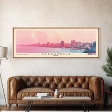 Load image into Gallery viewer, Alexandria, Egypt Watercolor Beach Print, Vacation Gift, Egypt Wall Art, Beach Painting, Beach Decor, Beach Painting
