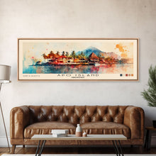 Load image into Gallery viewer, Apo Island, Philippines Watercolor Beach Print, Vacation Gift, Philippines Wall Art, Beach Painting, Beach Decor, Beach Painting

