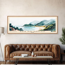 Load image into Gallery viewer, Baía do Sancho, Brazil Watercolor Beach Print, Vacation Gift, Brazil Wall Art, Beach Painting, Beach Decor, Beach Painting

