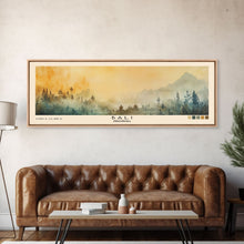 Load image into Gallery viewer, Bali, Indonesia Watercolor Print, Vacation Gift, Indonesia Wall Art, Beach Painting, Beach Decor, Large Wall Art, Wood Frame Art
