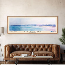 Load image into Gallery viewer, Botany Bay, United Kingdom Watercolor Print, Vacation Gift, United Kingdom Wall Art, Beach Painting, Beach Decor, Large Wall Art, Wood Frame Art
