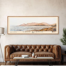 Load image into Gallery viewer, Cabo Blanco, Peru Watercolor Beach Print, Vacation Gift, Peru Wall Art, Beach Painting, Beach Decor, Beach Painting
