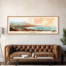 Load image into Gallery viewer, Coffee Bay, South Africa Watercolor Print, Vacation Gift, South Africa Wall Art, Beach Painting, Beach Decor, Large Wall Art, Wood Frame Art
