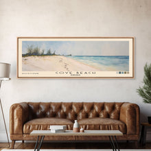 Load image into Gallery viewer, Cove Beach, Bahamas Watercolor Beach Print, Vacation Gift, Bahamas Wall Art, Beach Painting, Beach Decor, Beach Painting
