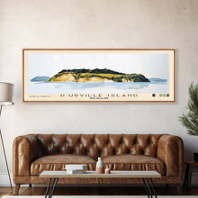 Load image into Gallery viewer, D’Urville Island, New Zealand Watercolor Beach Print, Vacation Gift, New Zealand Wall Art, Framed Canvas Print, Framed Beach Painting

