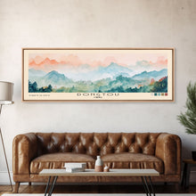 Load image into Gallery viewer, Dongtou, China Watercolor Print, Vacation Gift, China Wall Art, Beach Painting, Beach Decor, Large Wall Art, Wood Frame Art
