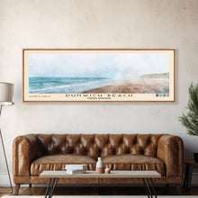 Load image into Gallery viewer, Dunwich Beach, United Kingdom Watercolor Beach Print, Vacation Gift, United Kingdom Wall Art, Framed Canvas Print, Framed Beach Painting
