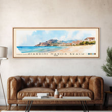 Load image into Gallery viewer, Giardini naxos beach, Italy Watercolor Beach Print, Vacation Gift, Italy Wall Art, Beach Painting, Beach Decor, Beach Painting
