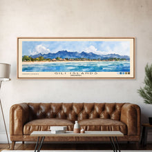 Load image into Gallery viewer, Gili Islands, Indonesia Watercolor Beach Print, Vacation Gift, Indonesia Wall Art, Beach Painting, Beach Decor, Beach Painting
