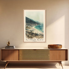 Load image into Gallery viewer, Altinkum Beach, Turkey Watercolor Beach Print, Vacation Gift, Turkey Wall Art, Beach Painting, Beach Decor, Beach Painting
