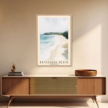 Load image into Gallery viewer, Bathsheba Beach, Barbados Watercolor Print, Vacation Gift, Barbados Wall Art, Beach Painting, Beach Decor, Large Wall Art, Wood Frame Art
