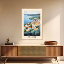 Load image into Gallery viewer, Bačvice, Croatia Watercolor Beach Print, Vacation Gift, Croatia Wall Art, Beach Painting, Beach Decor, Beach Painting
