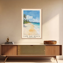 Load image into Gallery viewer, Cane Bay Beach, US Virgin islands Watercolor Beach Print, Vacation Gift, US Virgin islands Wall Art, Beach Painting, Beach Decor, Beach Painting
