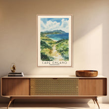 Load image into Gallery viewer, Cape Engano, Philippines Watercolor Beach Print, Vacation Gift, Philippines Wall Art, Beach Painting, Beach Decor, Beach Painting
