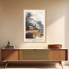 Carregar imagem no visualizador da galeria, Champagne Beach, Vanuatu Watercolor Print, Vacation Gift, Vanuatu Wall Art, Beach Painting, Beach Decor, Beach Or Lakehouse Art
