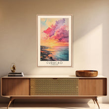 Load image into Gallery viewer, Curacao, Curacao Watercolor Beach Print, Vacation Gift, Curacao Wall Art, Beach Painting, Beach Decor, Beach Painting
