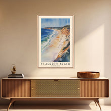Load image into Gallery viewer, Flaherty Beach, Australia Watercolor Print, Vacation Gift, Australia Wall Art, Beach Painting, Beach Decor, Large Wall Art, Wood Frame Art
