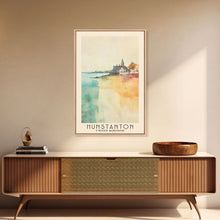Cargar imagen en el visor de la galería, Hunstanton, United Kingdom Watercolor Print, Vacation Gift, United Kingdom Wall Art, Beach Painting, Beach Decor, Beach Or Lakehouse Art
