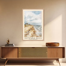 Load image into Gallery viewer, Whitstable beach, United Kingdom Watercolor Beach Print, Vacation Gift, United Kingdom Wall Art, Beach Painting, Beach Decor, Beach Painting
