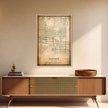 Load image into Gallery viewer, Phoenix Arizona Street Map, Framed Canvas Art, Arizona United States Road Map Wall Art, Office Wall Art, Wall Decor for Office
