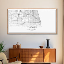 Cargar imagen en el visor de la galería, Chicago Street Map, Illinois Map, Map Print, Modern Art, Wall Art, Canvas Art, Apartment Décor, Housewarming Gift, Dorm Wall Art, Office Art
