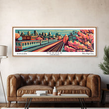 Load image into Gallery viewer, Denver Colorado Panoramic Travel Poster Canvas Print
