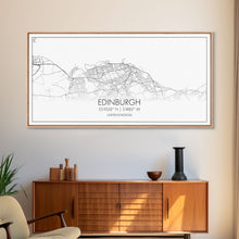 Load image into Gallery viewer, Edinburgh Street Map, Scotland Map, Map Art, Minimalist Art, Wall Art, Canvas Art, Travel Wall Art, Husband Gift, Office Décor For Men
