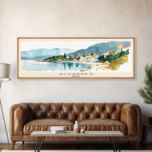 Carregar imagem no visualizador da galeria, Acharnes Greece Travel Print Wall Art, Panoramic City Art, Travel Art, Wall Decor, Vacation Gift, Framed Canvas Print Or Metal Art
