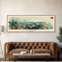 Carregar imagem no visualizador da galeria, Alicante Spain Travel Art, City Art, Framed Canvas Print or Metal Wall Art, Europe Travel Poster, Panoramic Wall Art, Extra Wide Wall Art
