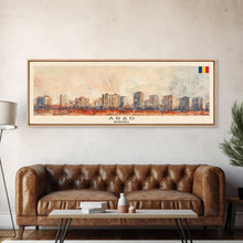 Carregar imagem no visualizador da galeria, Arad Romania Travel Art, City Art, Framed Canvas Print or Metal Wall Art, Europe Travel Poster, Panoramic Wall Art, Extra Wide Wall Art
