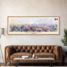 Carregar imagem no visualizador da galeria, Bryansk Russia Wall Art, Panoramic Travel Poster, Panoramic Framed Canvas Print, City Wall Art, Wall Hanging Home Decor, Travel Art
