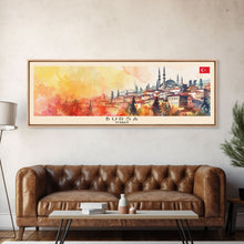 Carregar imagem no visualizador da galeria, Bursa Turkey Travel Print Wall Art, Panoramic City Art, Travel Art, Wall Decor, Vacation Gift, Framed Canvas Print Or Metal Art
