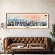 Load image into Gallery viewer, Durres Albania Travel Print Wall Art, Panoramic City Art, Travel Art, Wall Decor, Vacation Gift, Framed Canvas Print Or Metal Art
